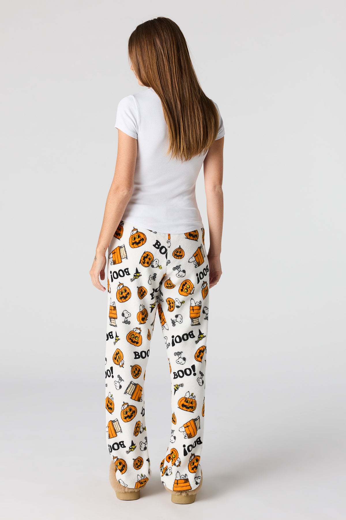Alt View 3. Peanuts Halloween Plush Pajama Pant - Ivory