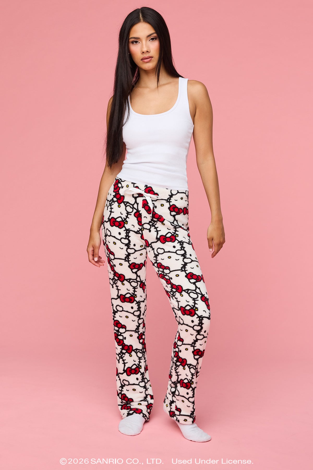 Hello Kitty® Plush Pajama Pant - White