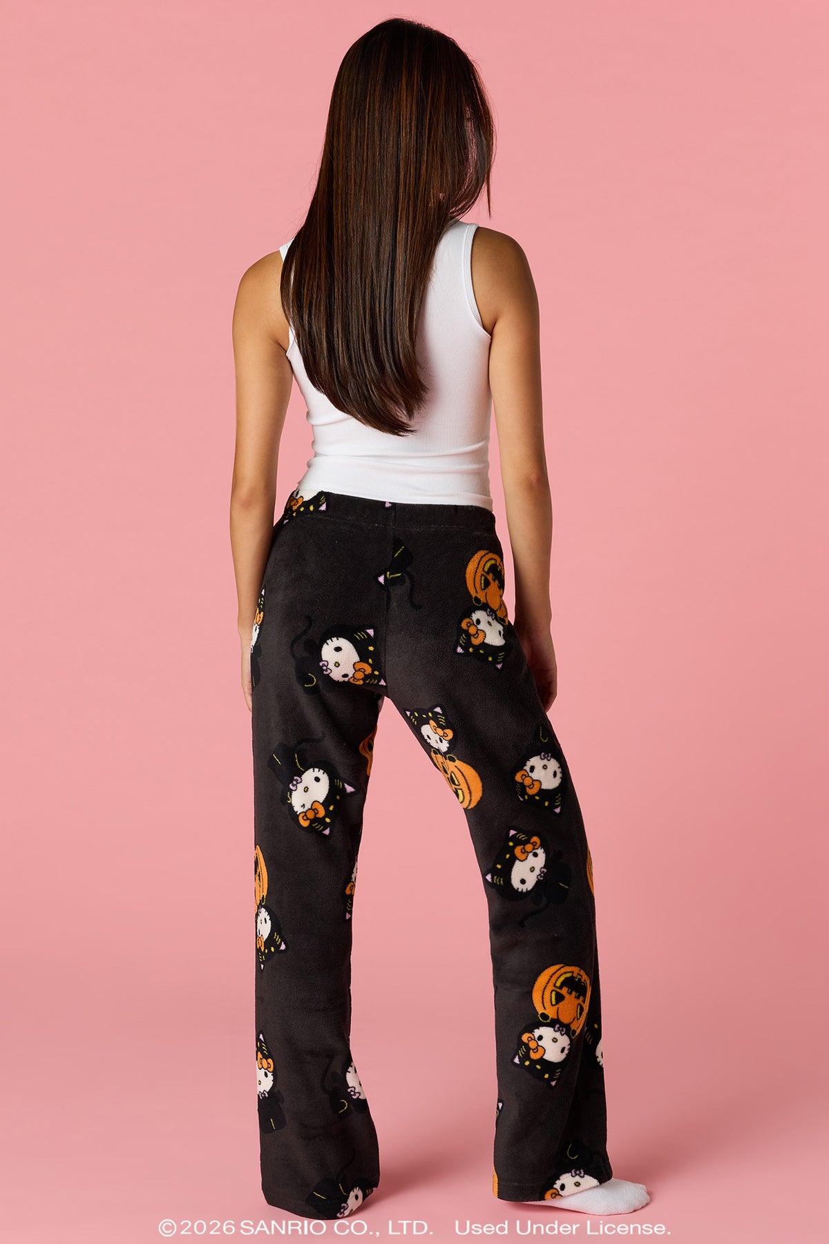 Vue alternative 3. Pantalon de pyjama en peluche à imprimé Hello Kitty® Halloween 