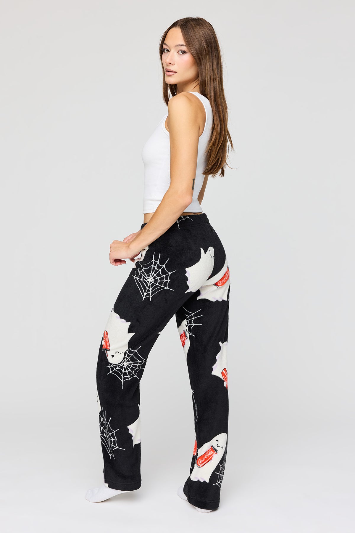 Vue alternative 3. Pantalon de pyjama en peluche à imprimé Coca-Cola Halloween 