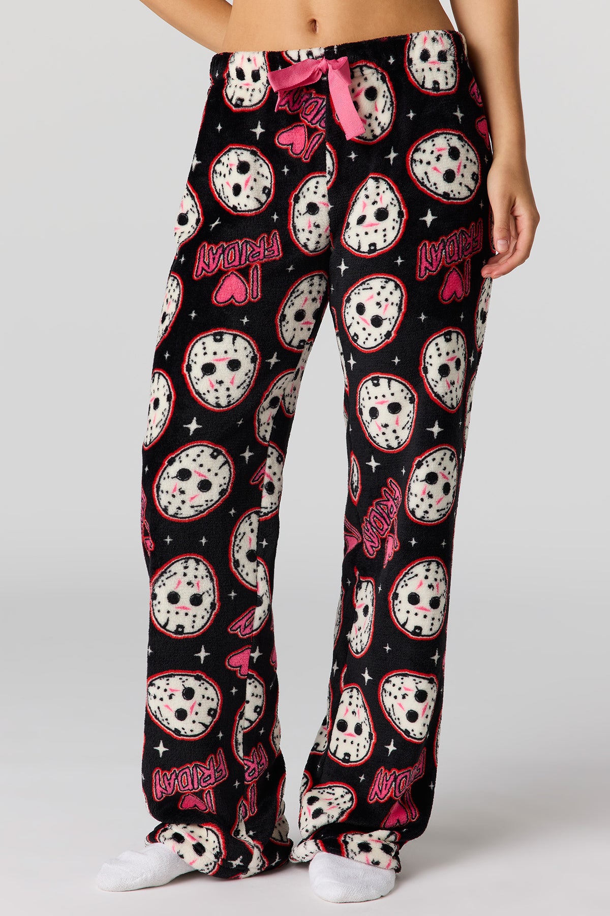 Vue alternative 2. Pantalon de pyjama en peluche à imprimé Halloween