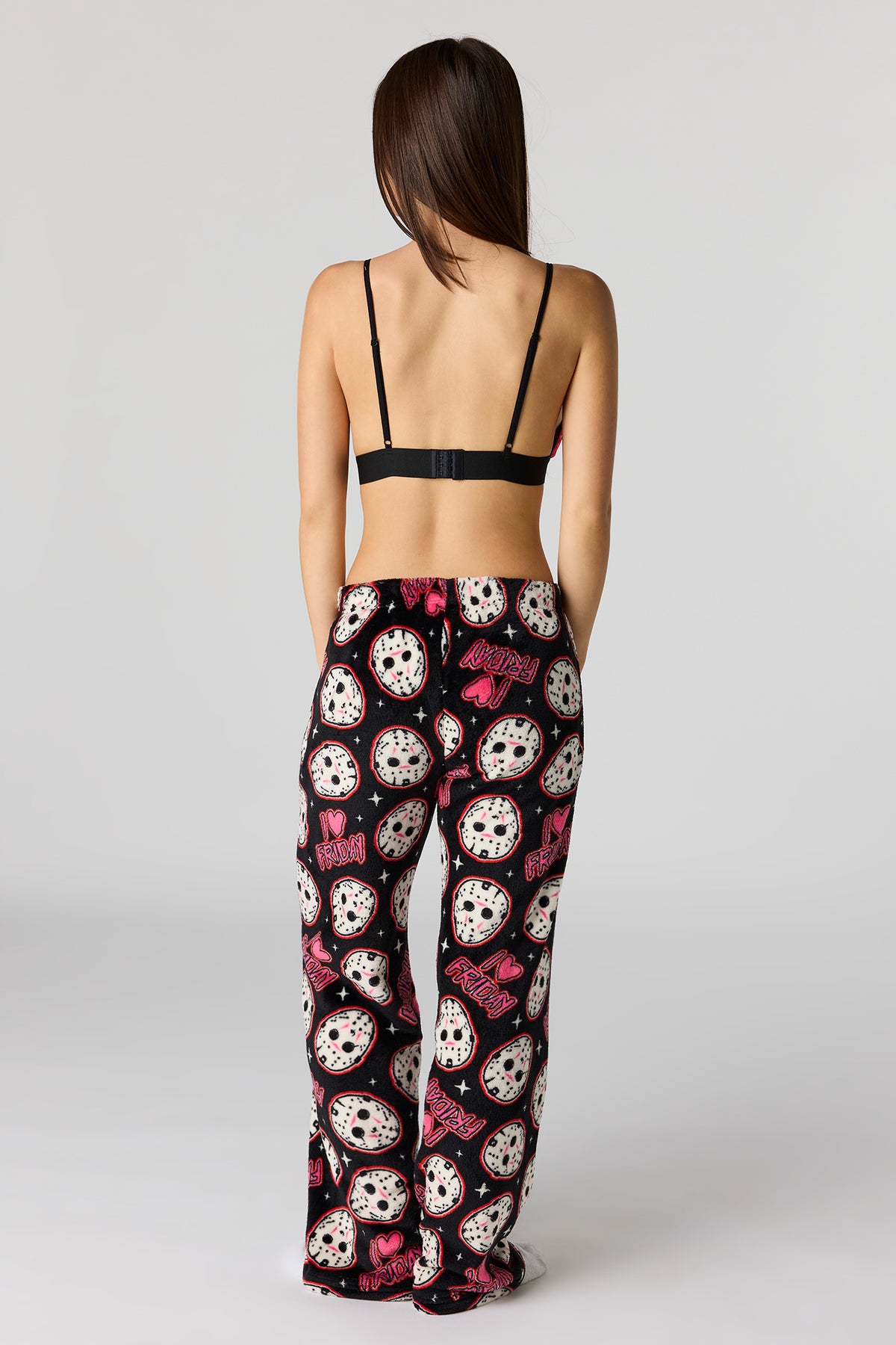 Vue alternative 3. Pantalon de pyjama en peluche à imprimé Halloween