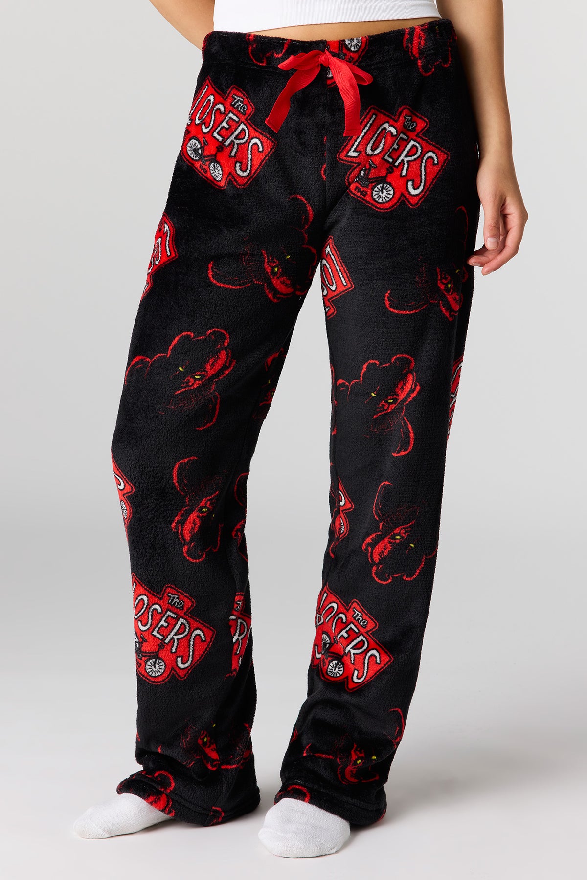 Alt View 2. Halloween Plush Pajama Pant - Charcoal