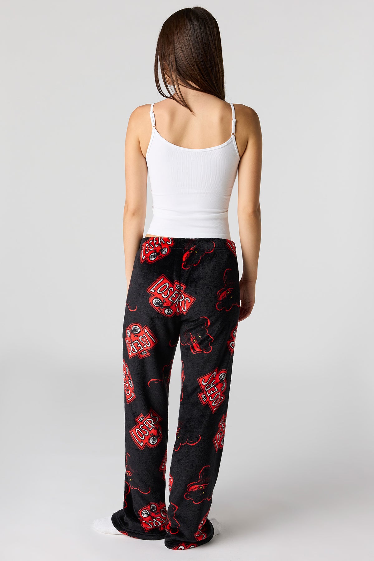 Alt View 3. Halloween Plush Pajama Pant - Charcoal