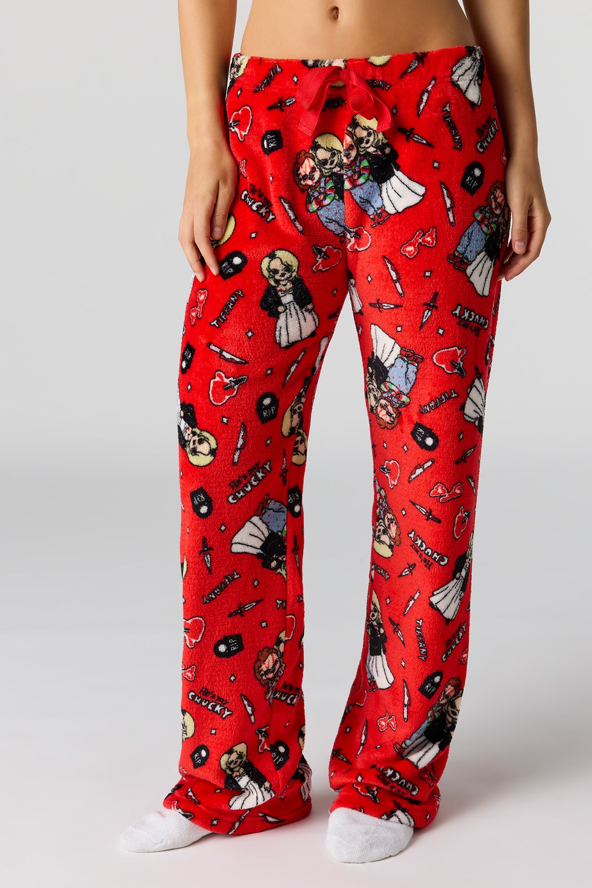 Vue alternative 2. Pantalon de pyjama en peluche à imprimé Halloween