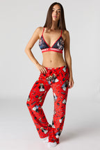 Pantalon de pyjama en peluche à imprimé Halloween
