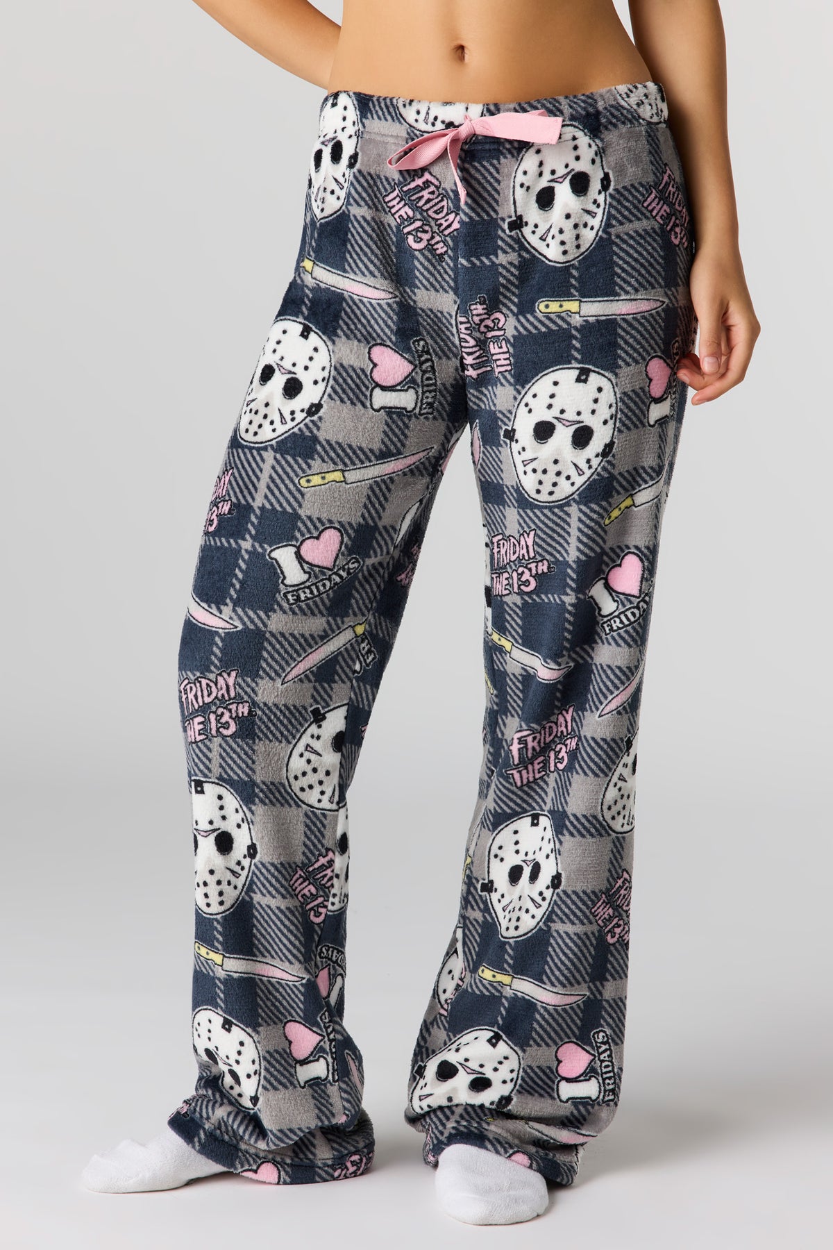 Alt View 2. Halloween Plush Pajama Pant - Light Pink