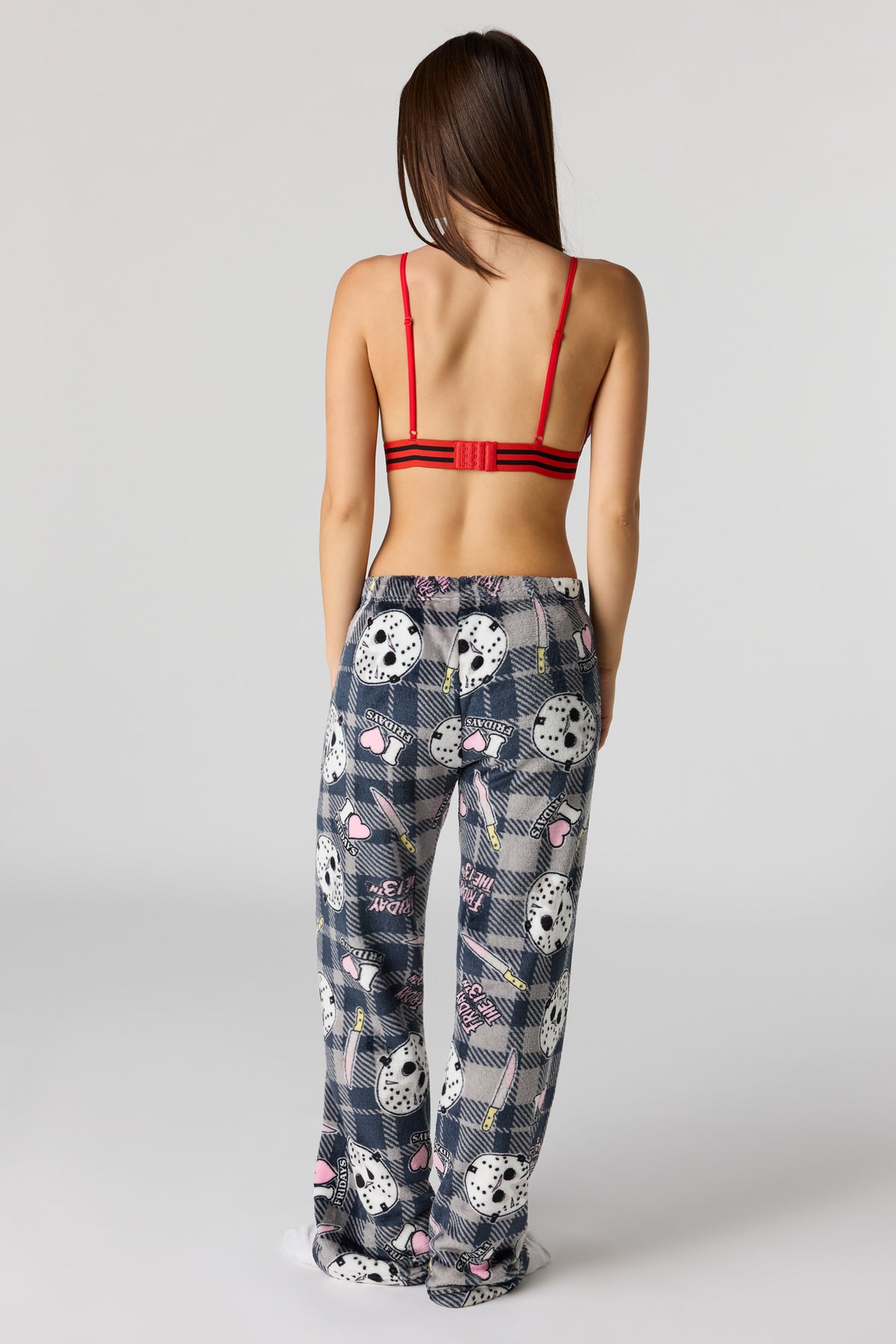 Alt View 3. Halloween Plush Pajama Pant - Light Pink