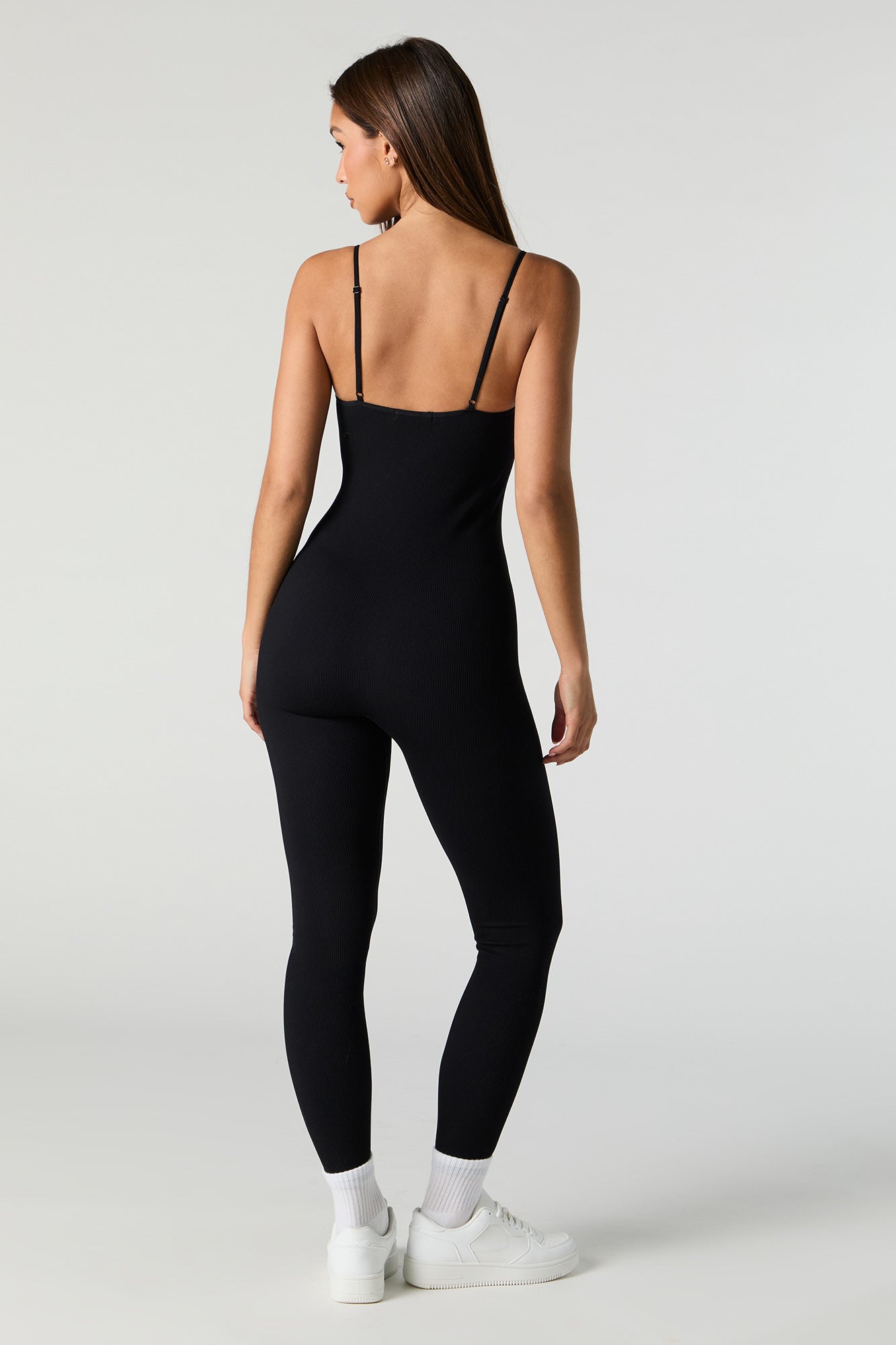 Active Seamless Ribbed Scoop Neck Jumpsuit