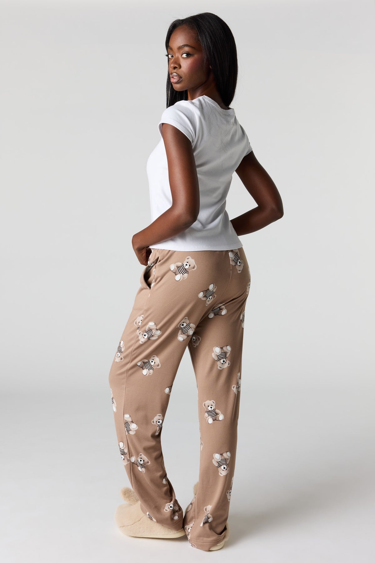 Alt View 3. Pajama Pant - Taupe