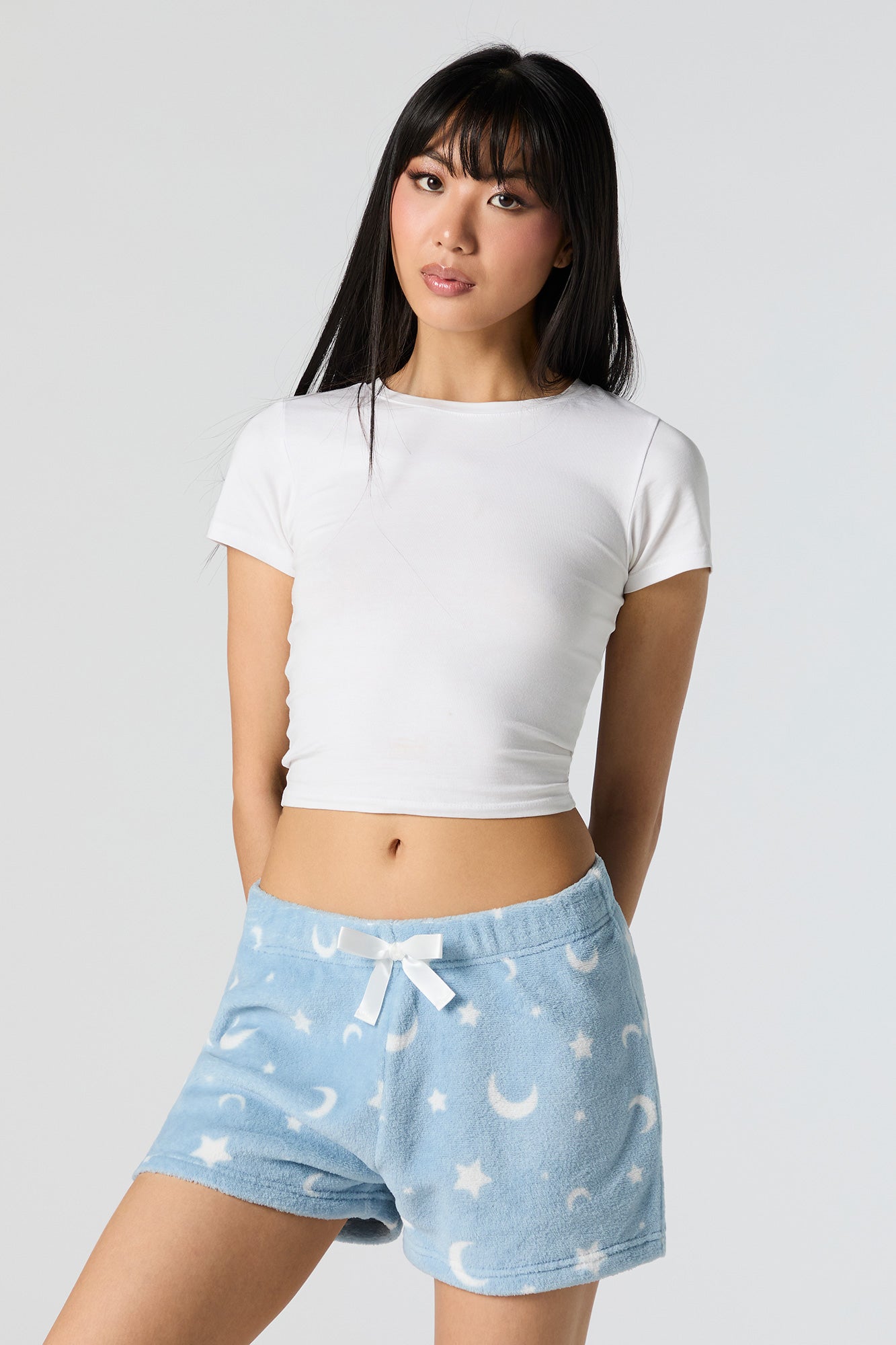 Short de pyjama en peluche