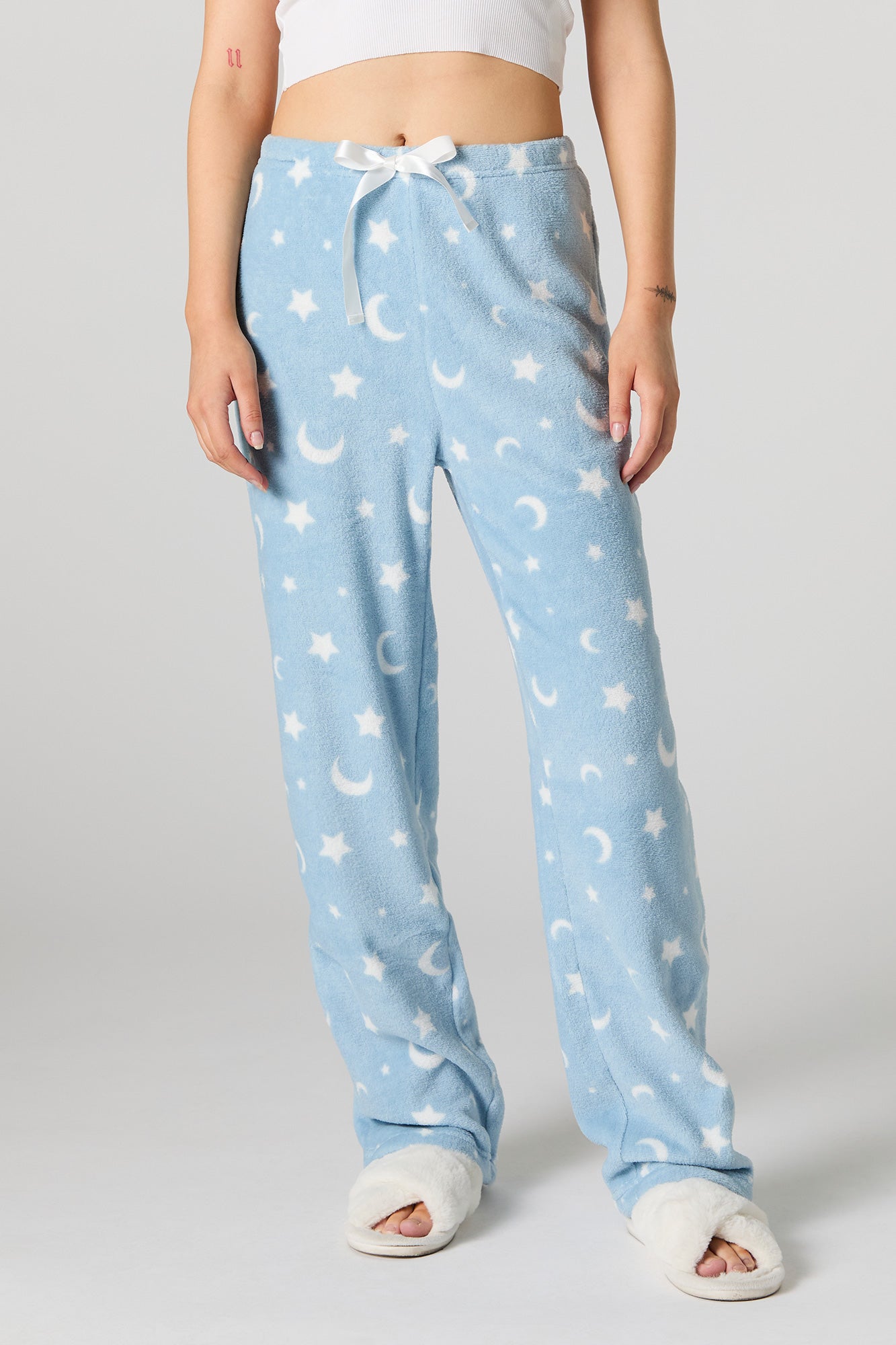 Pantalon de pyjama imprimé en peluche