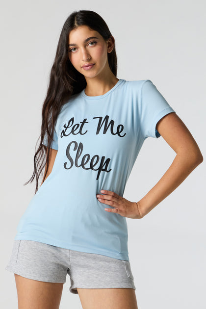 Let Me Sleep Graphic Pajama T-Shirt