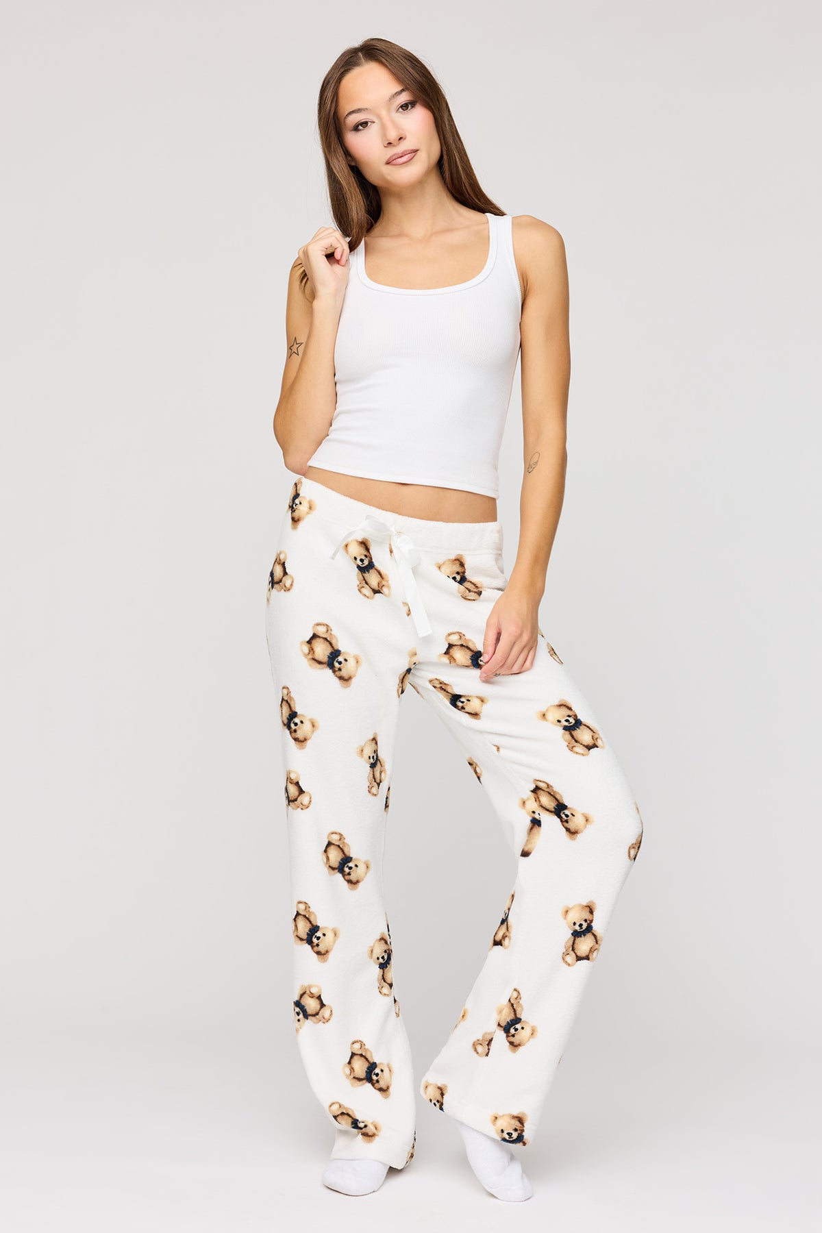 Pantalon de pyjama en peluche