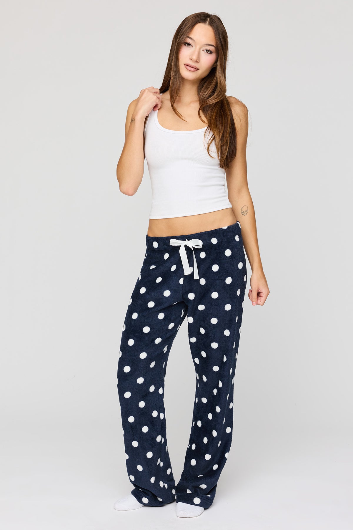 Pantalon de pyjama en peluche
