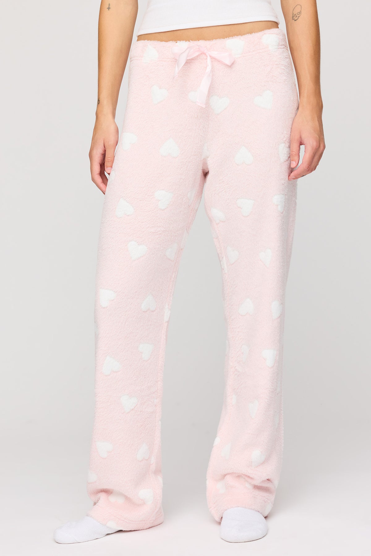 Alt View 2. Plush Pajama Pant - Pink