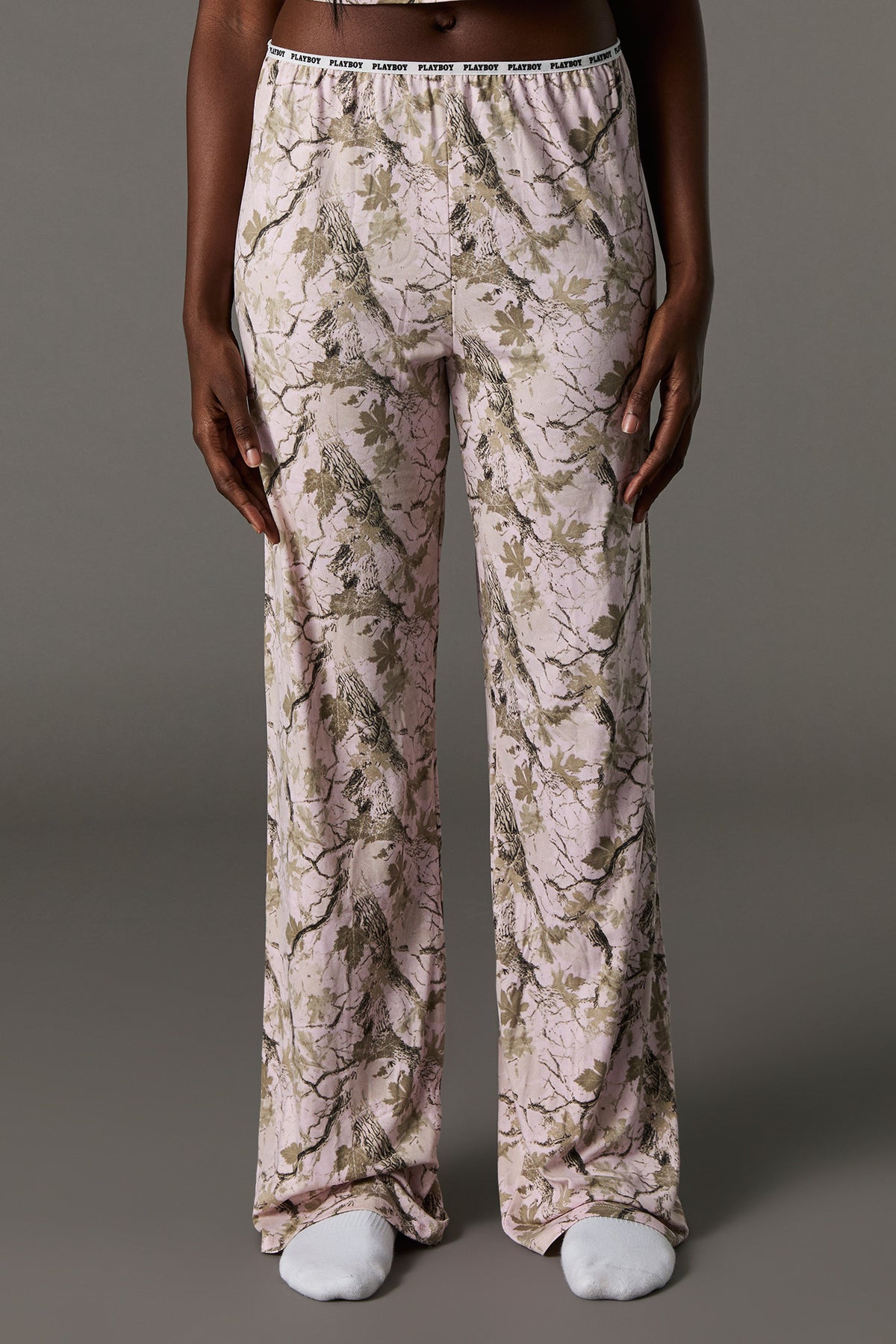 Alt View 3. Playboy Cami & Pant 2 Piece Pajama Set - Natural