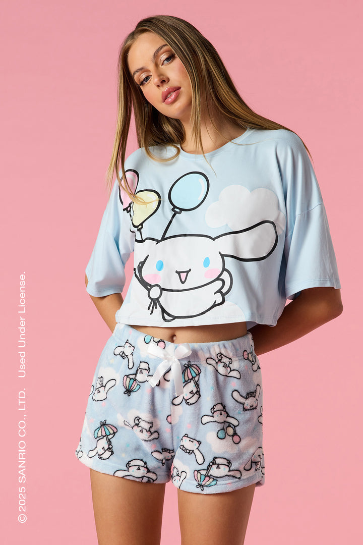 Ensemble pyjama avec t-shirt et short à imprimé Cinnamoroll