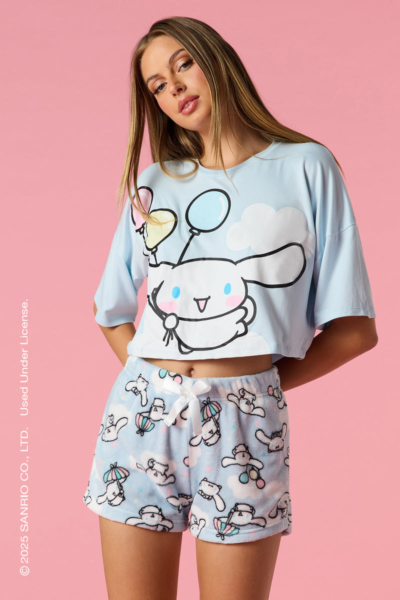 Ensemble pyjama avec t-shirt et short à imprimé Cinnamoroll