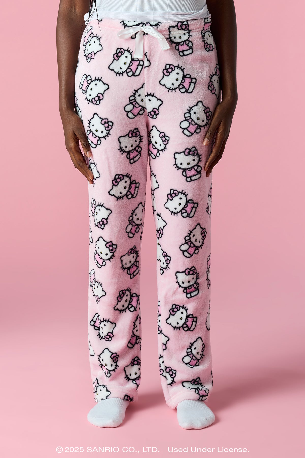 Vue alternative 2. Pantalon de pyjama pelucheux Hello Kitty