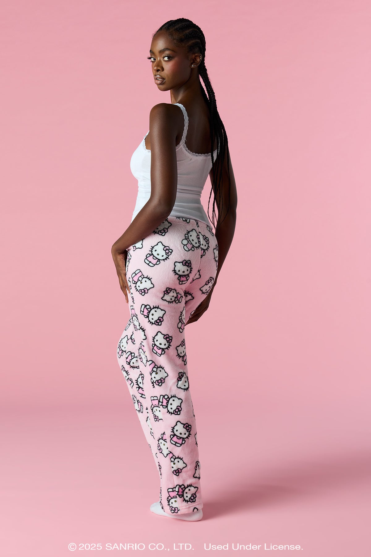 Vue alternative 3. Pantalon de pyjama pelucheux Hello Kitty