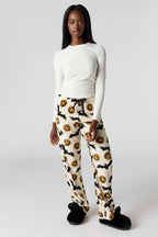 Halloween Print Plush Pajama Pant