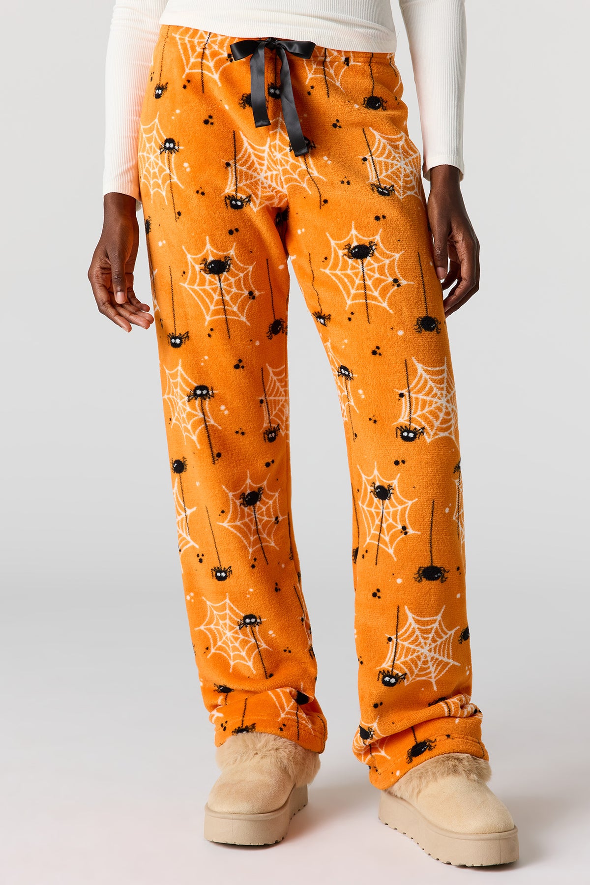 Alt View 23. Halloween Print Plush Pajama Pant - Off White