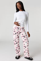Halloween Print Plush Pajama Pant