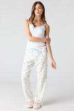 Pantalon de pyjama en peluche imprimé