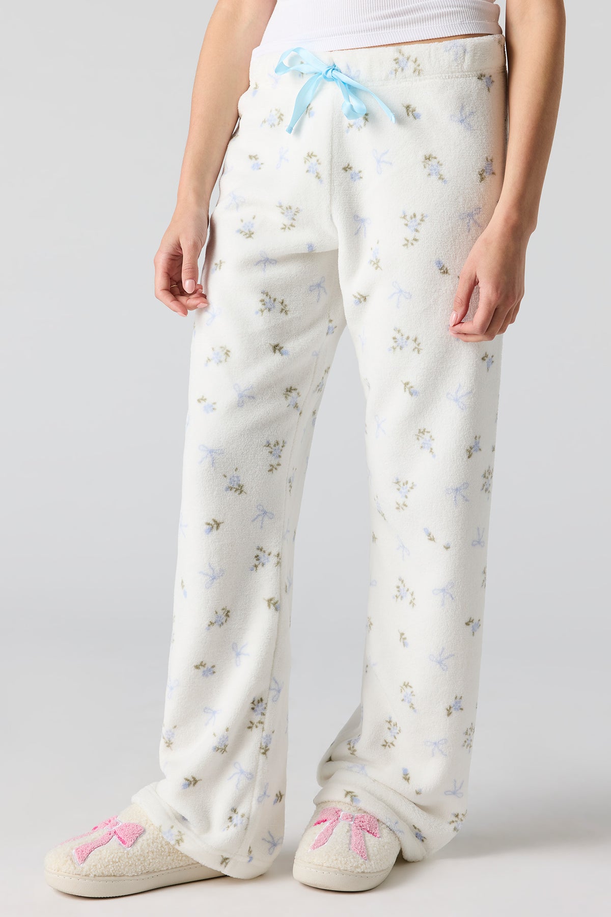 Vue alternative 2. Pantalon de pyjama en peluche imprimé