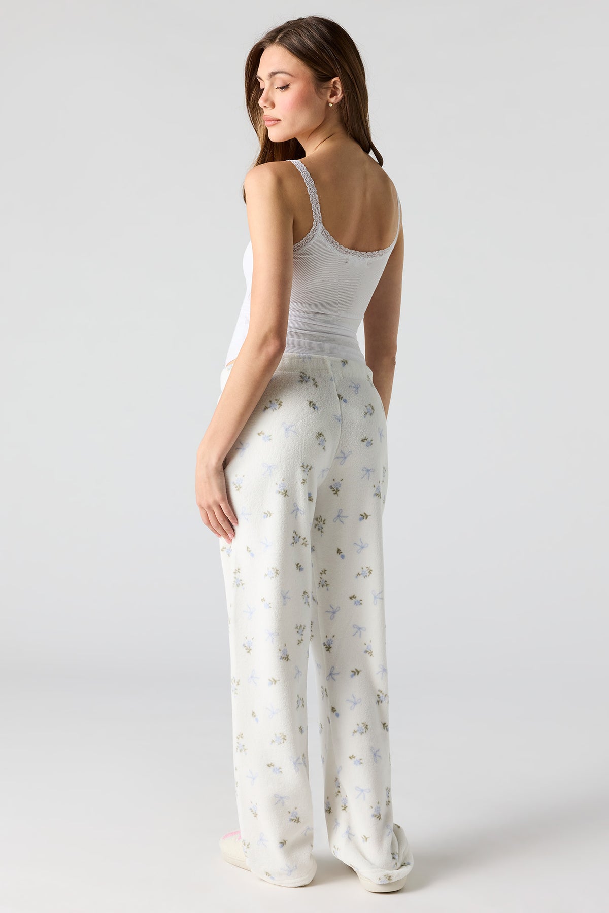 Vue alternative 3. Pantalon de pyjama en peluche imprimé
