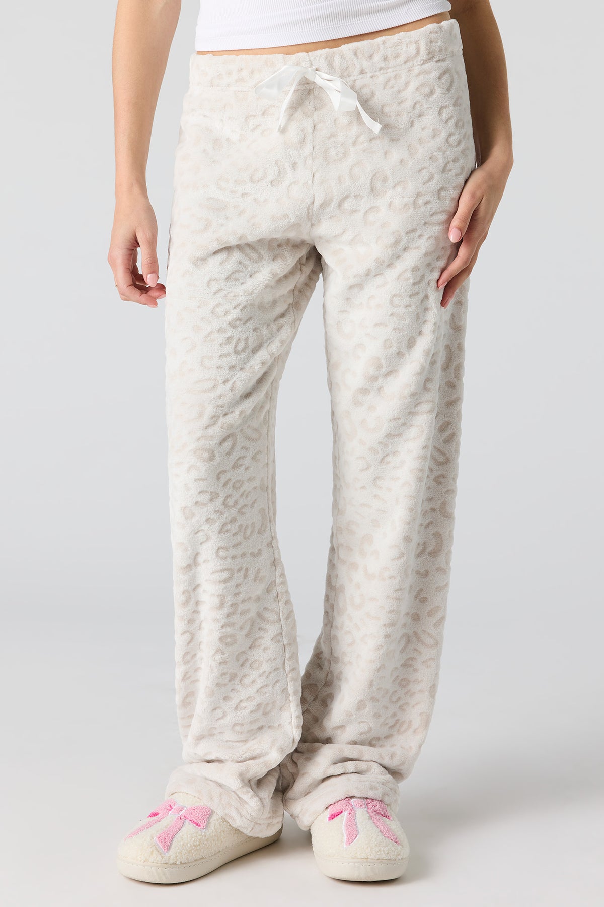 Vue alternative 2. Pantalon de pyjama en peluche imprimé