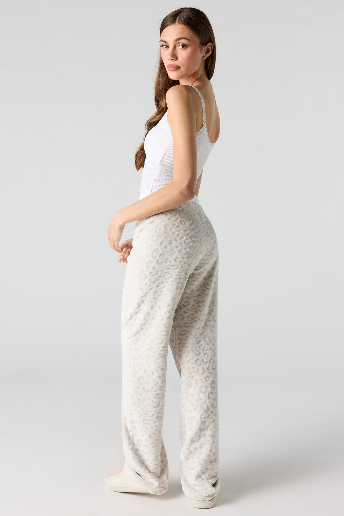 Vue alternative 3. Pantalon de pyjama en peluche imprimé