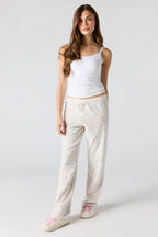 Pantalon de pyjama en peluche imprimé