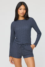 Long Sleeve Top & Short Pajama Set
