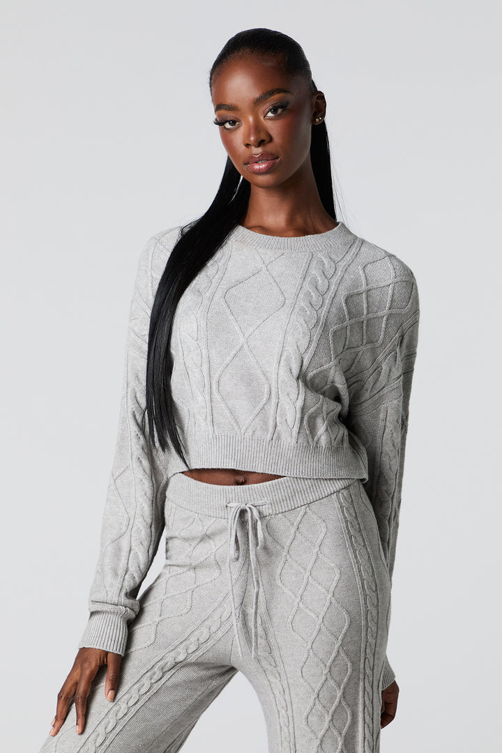 Cable Knit Boxy Sweater