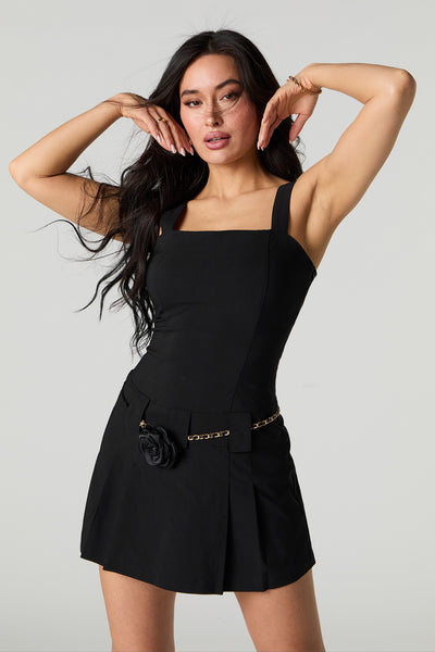 Luna pleats mini dress andmary black 正規品 ANDMARY】Luna pleats mini dress