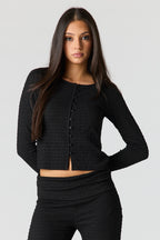 Textured Cardigan