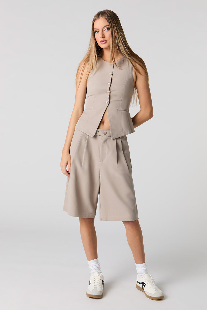 Short habillé long plissé