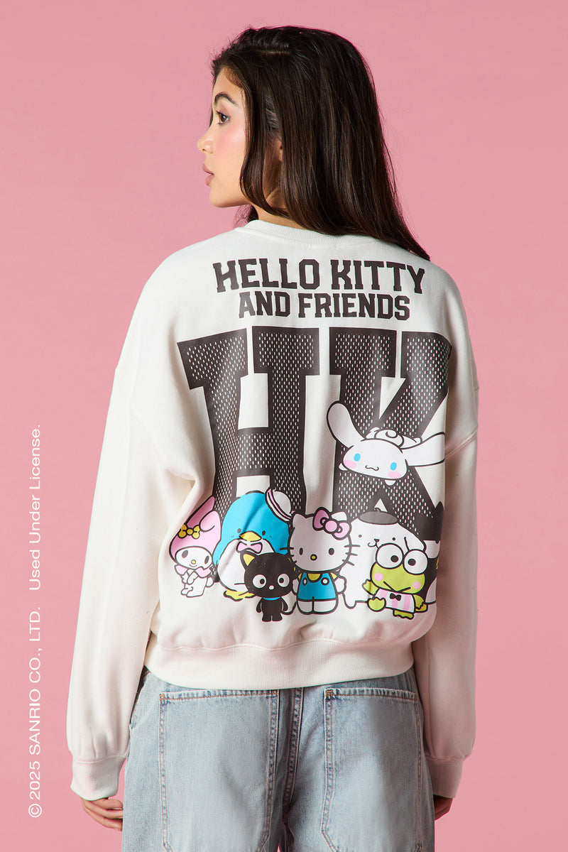 Chandail en molleton à imprimé Hello Kitty® and Friends