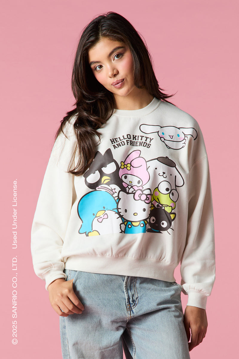 Chandail en molleton à imprimé Hello Kitty® and Friends