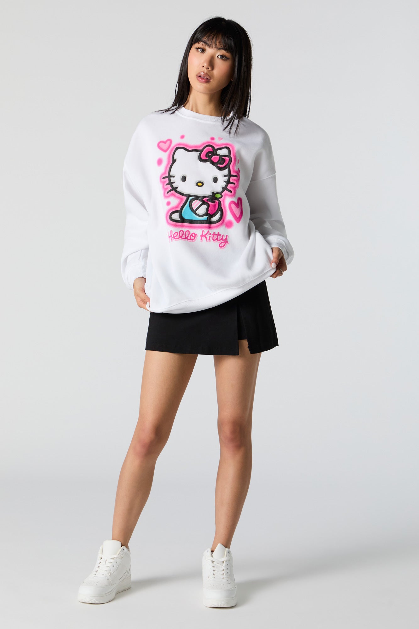 Hello Kitty Pink Bow Graphic Sweatshirt