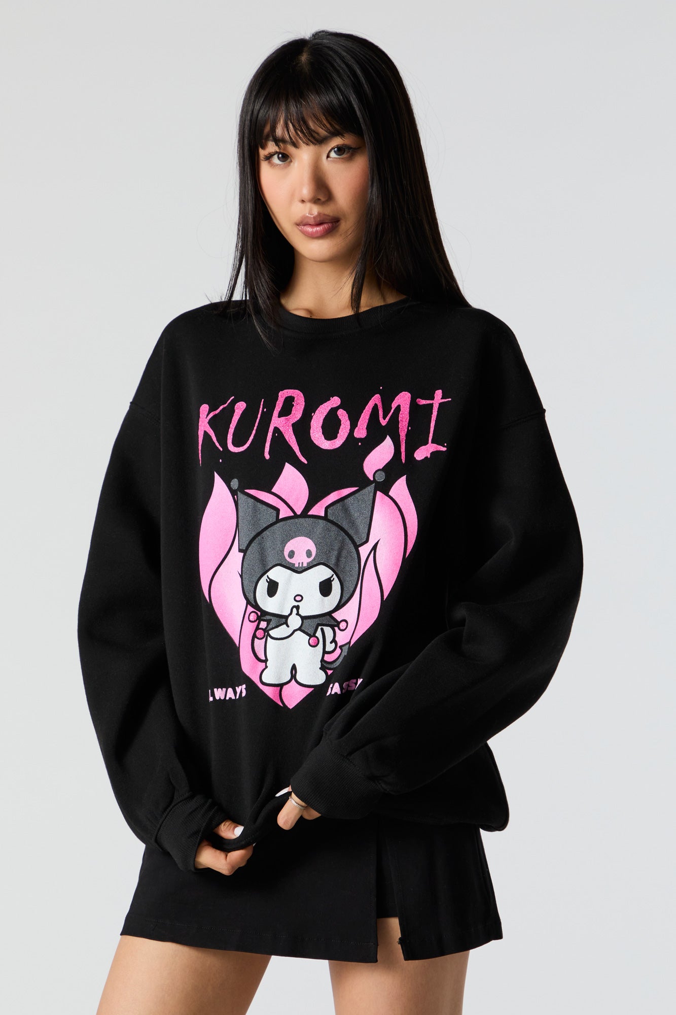 Kuromi Always Sassy Graphic Sweatshirt