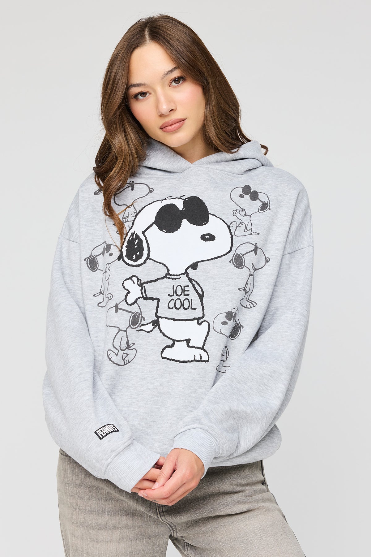 Haut à capuchon en molleton avec imprimé Snoopy 