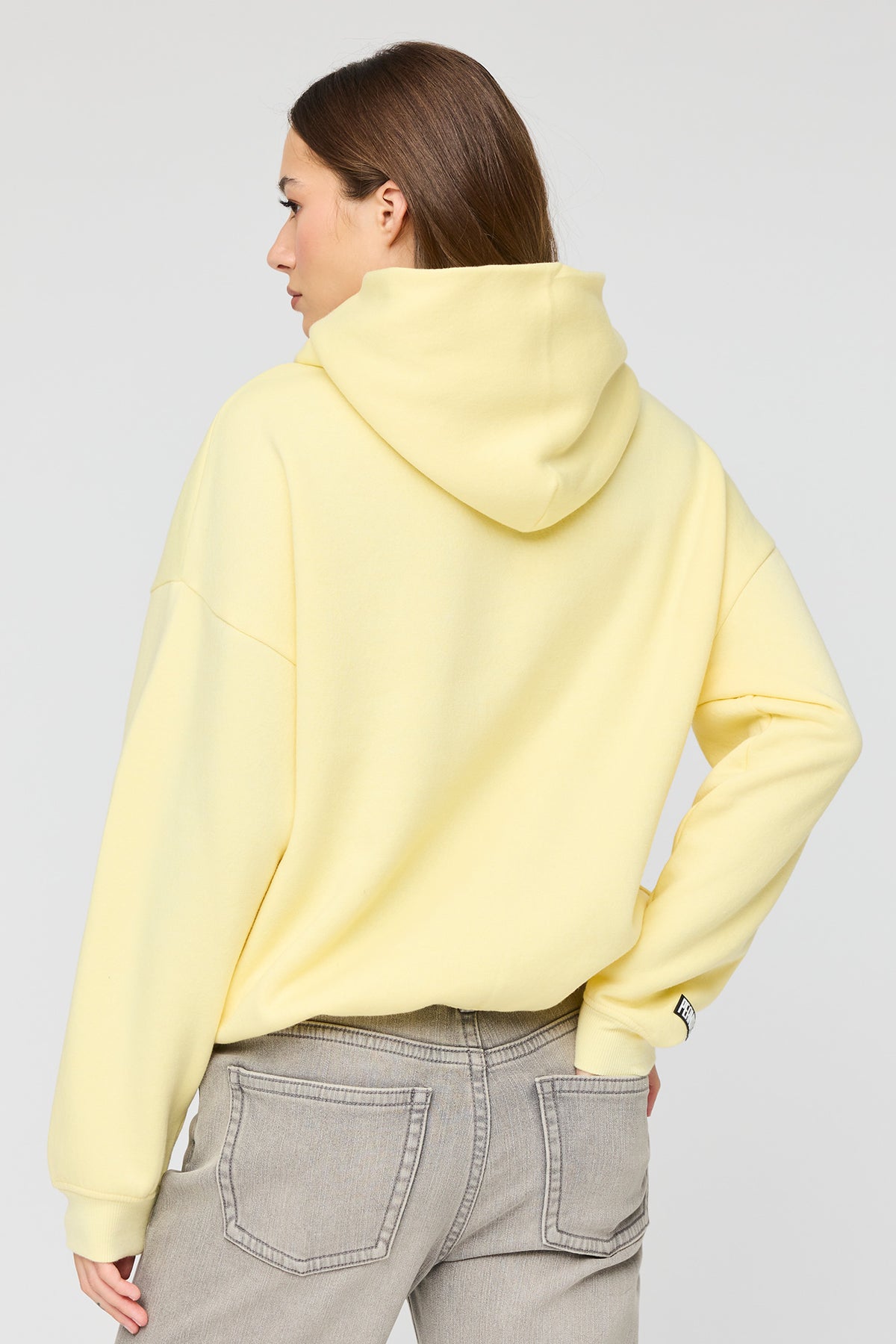 Alt View 2. Snoopy Graphic Fleece Hoodie - Yellow