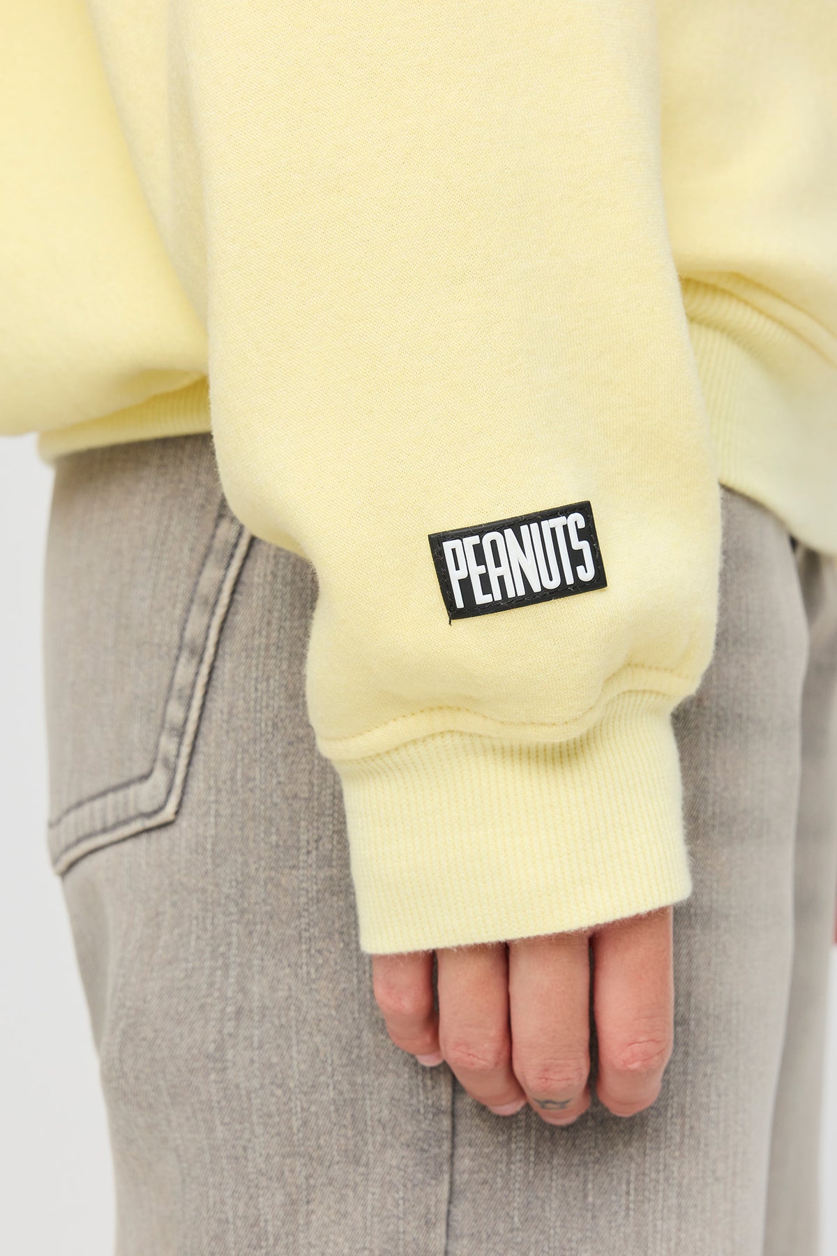 Alt View 4. Snoopy Graphic Fleece Hoodie - Yellow