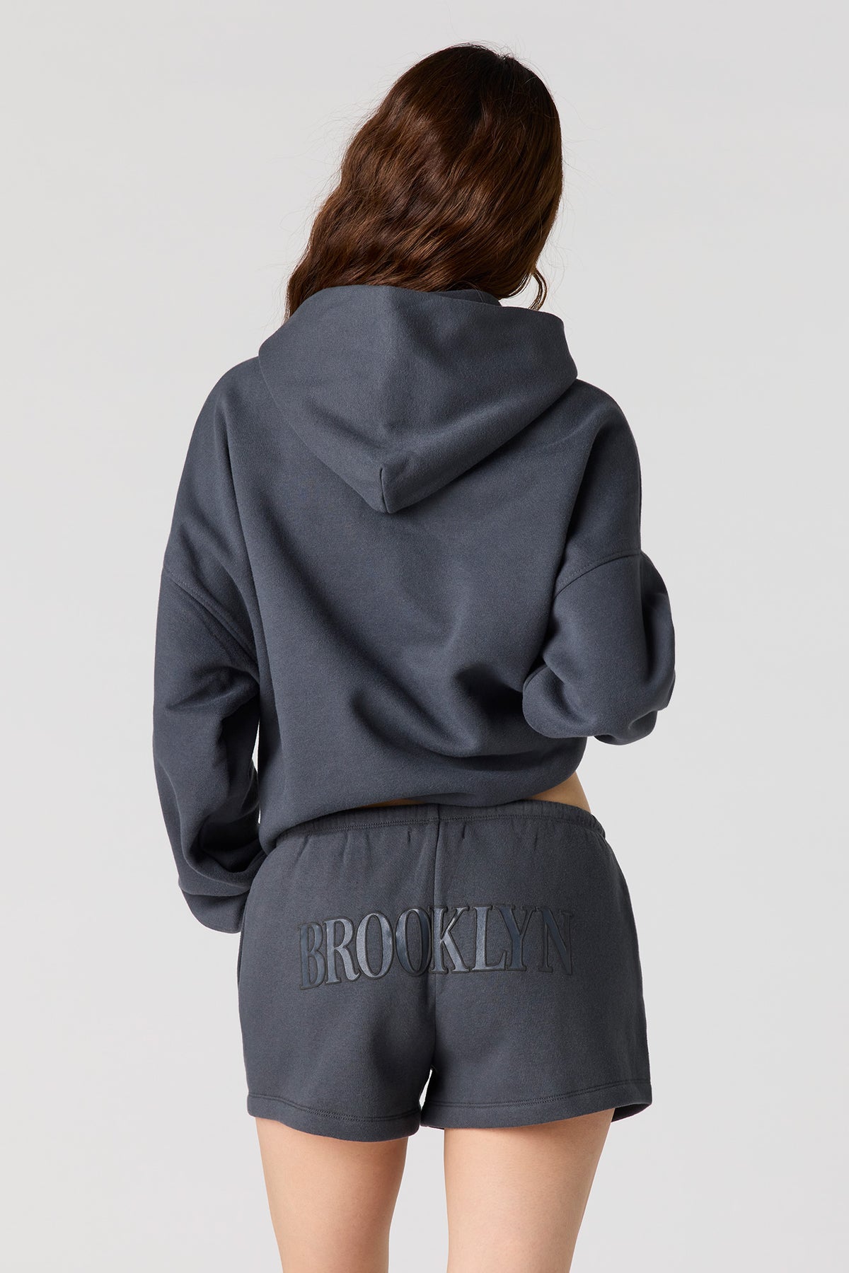 Luxe Fleece Graphic Short - Dark Grey