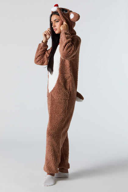 3D Rudolph Sherpa Onesie