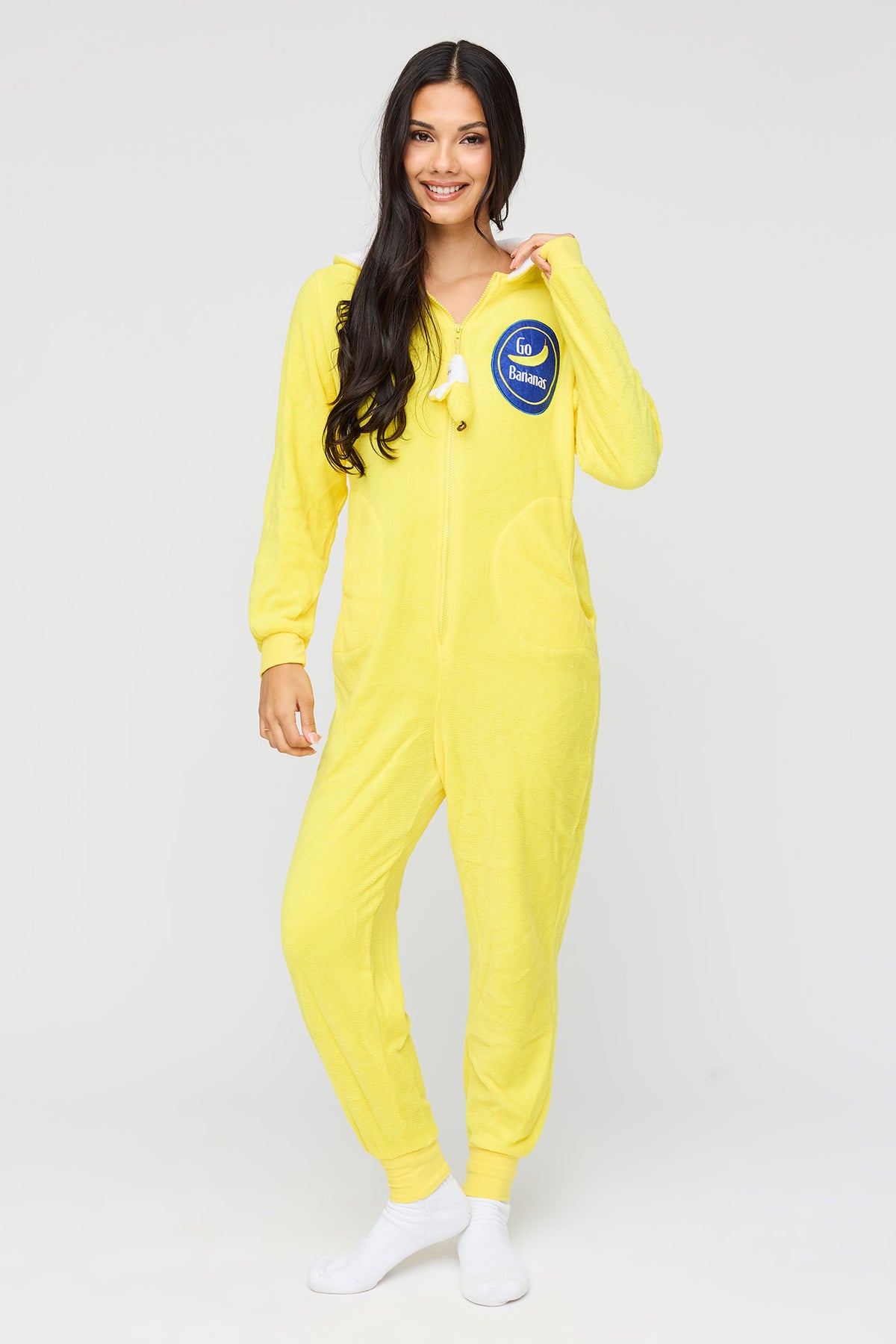 Vue alternative 3. Combinaison en peluche Banane 3D