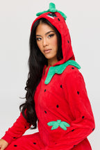 3D Strawberry Plush Onesie